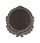  Faragott trófea alátét sötét - vaddisznó, 12 cm