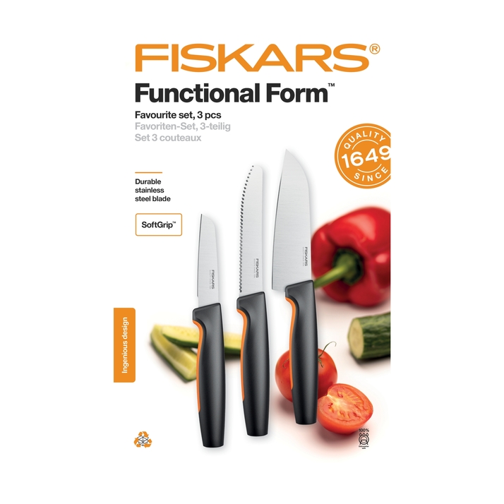 Kés készlete FISKARS Functional Form, 3db 1