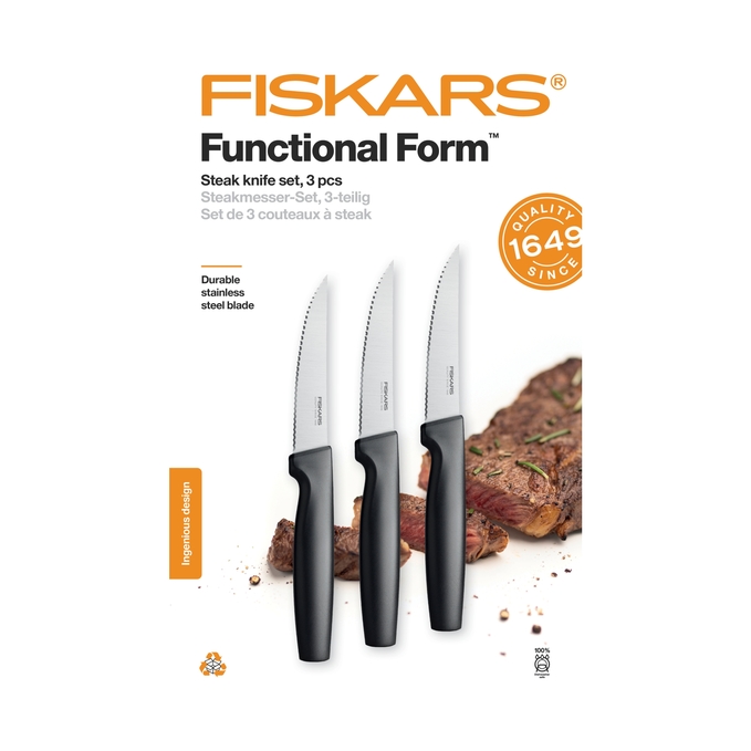 Steak késkészlet FISKARS Functional Form, 3db 1