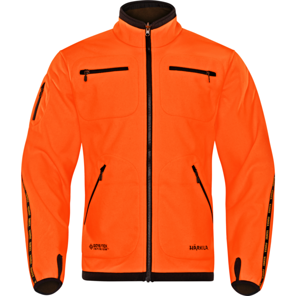 Fleece kabát Härkila Kamko Hunting Green / Orange Blaze 1