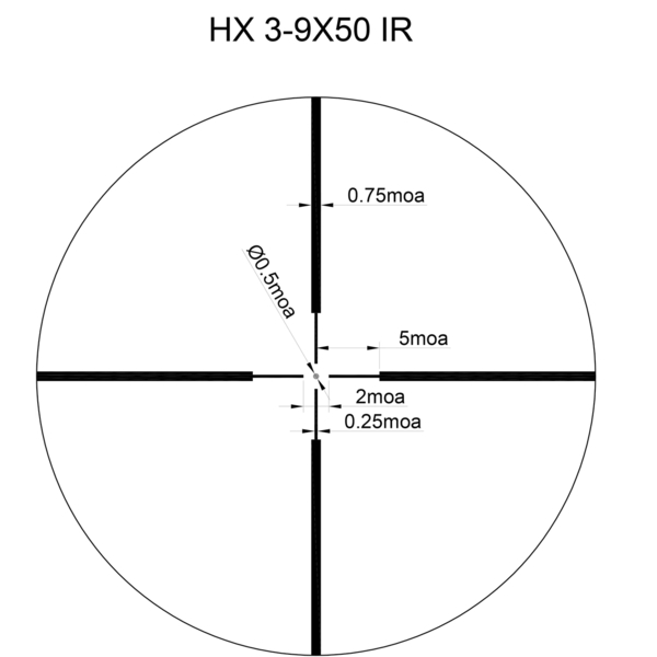 Céltávcső Sightmark Core HX 2.0 3-9x40 Duplex 6