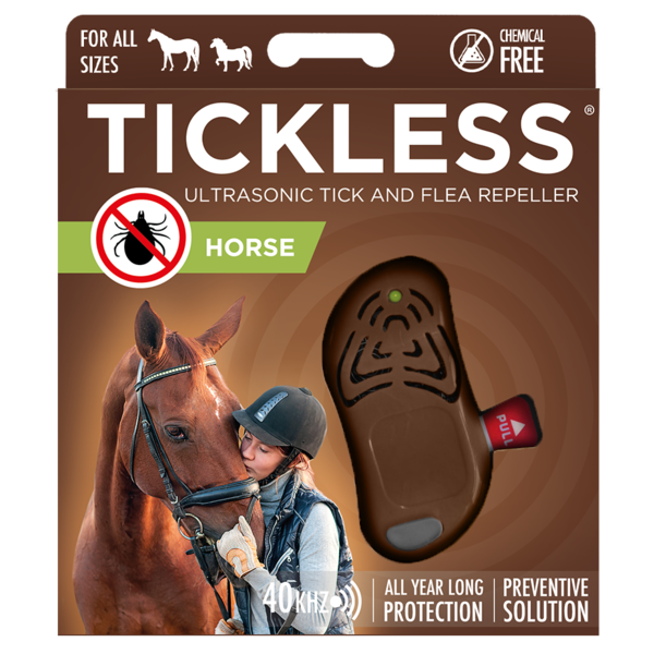Ultrahangos riasztó kullancsok ellen TICKLESS HORSE lovakra - barna