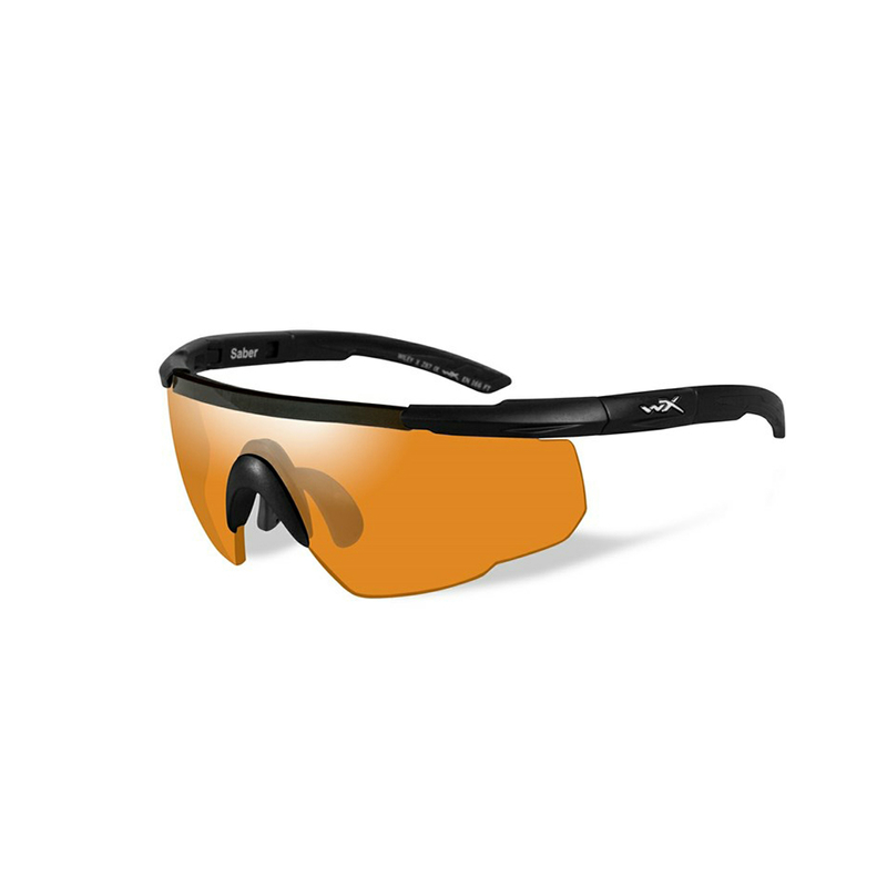 Szemüveg narancssárga lencsékkel és fekete kerettel Wiley X SABER Advanced 