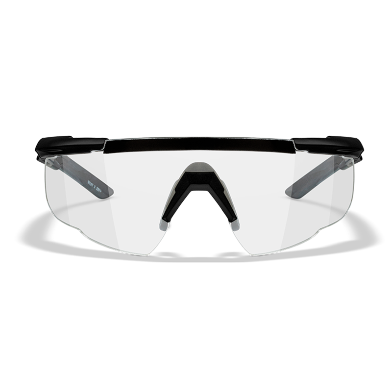Sport szemüveg Wiley X 303 Saber Advanced, átlátszó üveg, fekete matt keret + tok 1