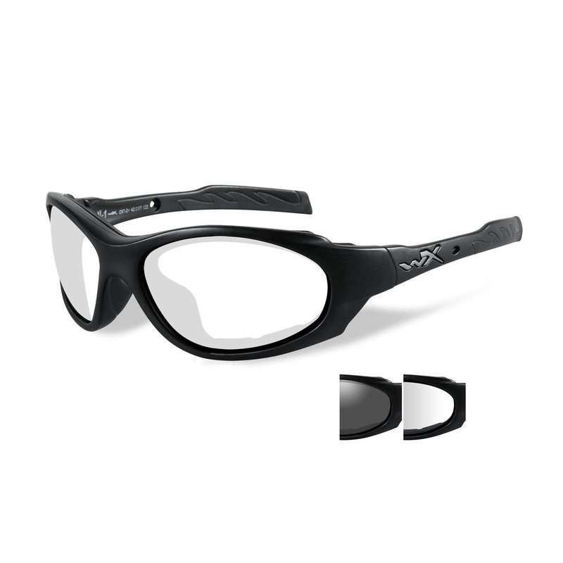 Lövész szemüveg Wiley X Advanced szürke + átlátszó lencsék 1