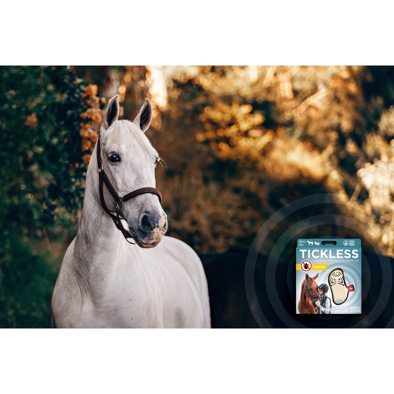 Ultrahangos riasztó kullancsok ellen TICKLESS HORSE lovakra - fehér 3