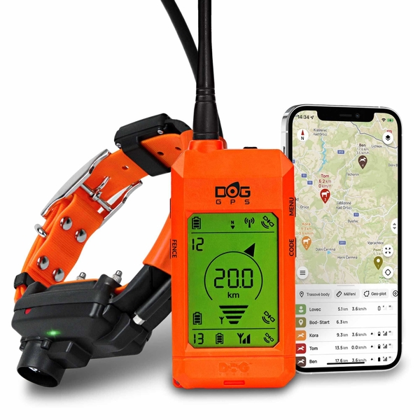 Műholdas GPS lokátor Dogtrace DOG GPS X30TB - képzési modullal és hanglokátorral