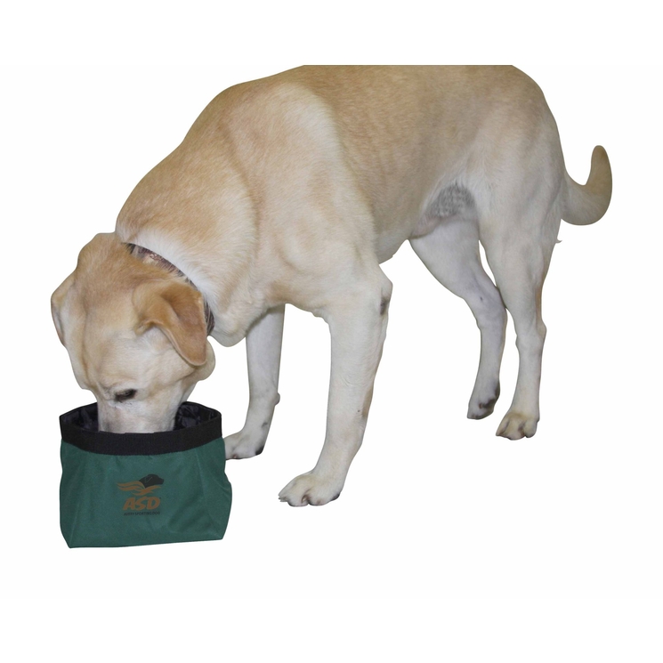 Összecsukható tál kutyáknak ASD - zöld 1