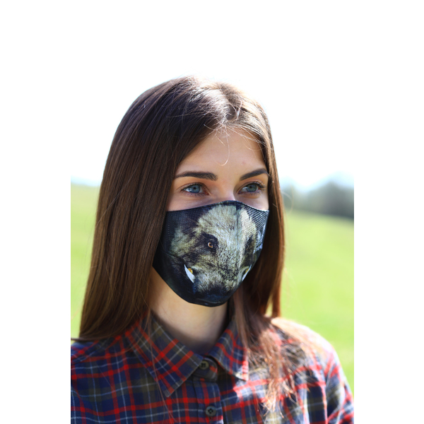 Pamut védő arcmaszk TETRAO – vaddisznó 1 db