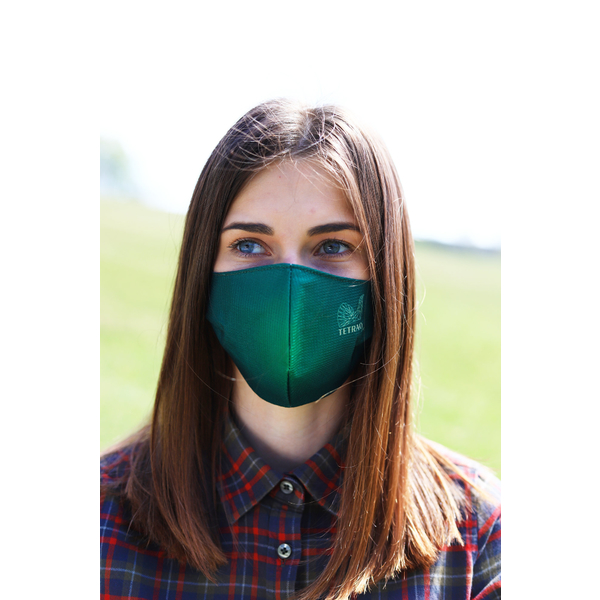 Pamut védő arcmaszk TETRAO– zöld 1 db 1