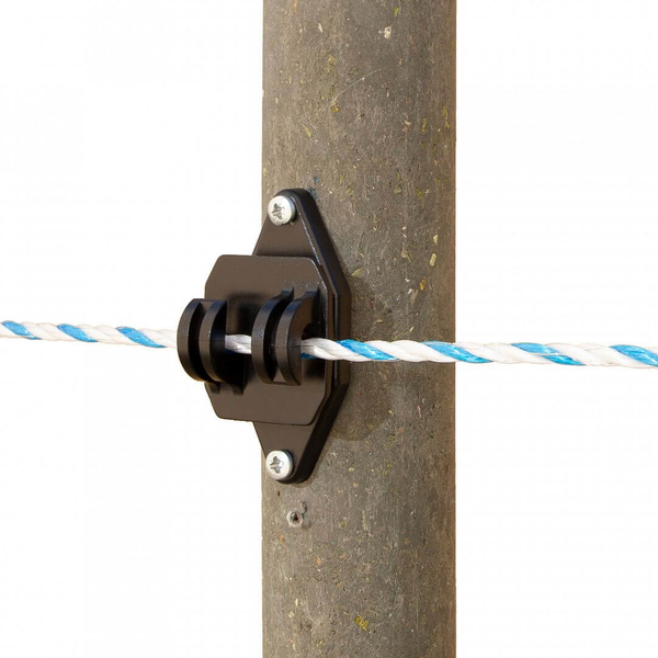 Szigetelő elektromos kerítéshez, vezetékhez és kábelhez 8 mm-ig, csavarral vagy szöggel - 10 db 1