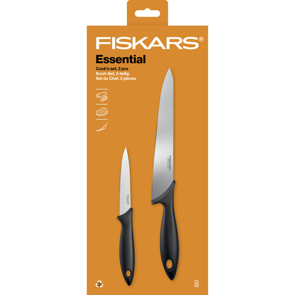 Szakácskés készlet FISKARS Essential, 2db 1