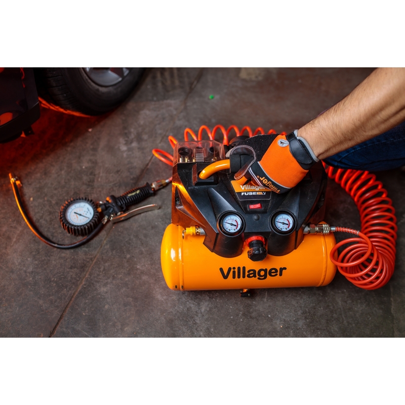 Akkumulátoros kompresszor VILLAGER FUSE VAT 0640 (akkumulátor és töltő nélkül) 5