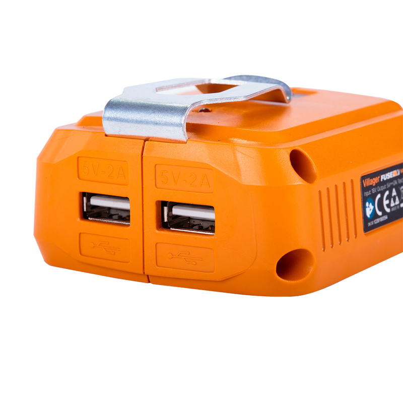 Akkumulátoros lámpa + USB töltő VILLAGER FUSE VLN 9920 (akkumulátor és töltő nélkül) 4