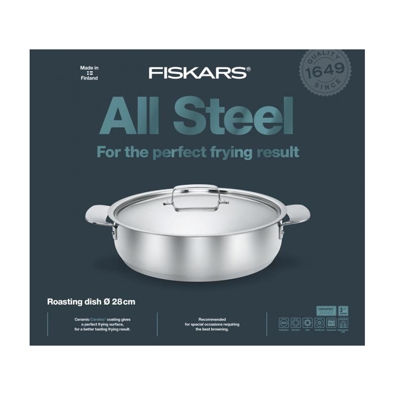 Sütőedény FISKARS All Steel 28 cm 1