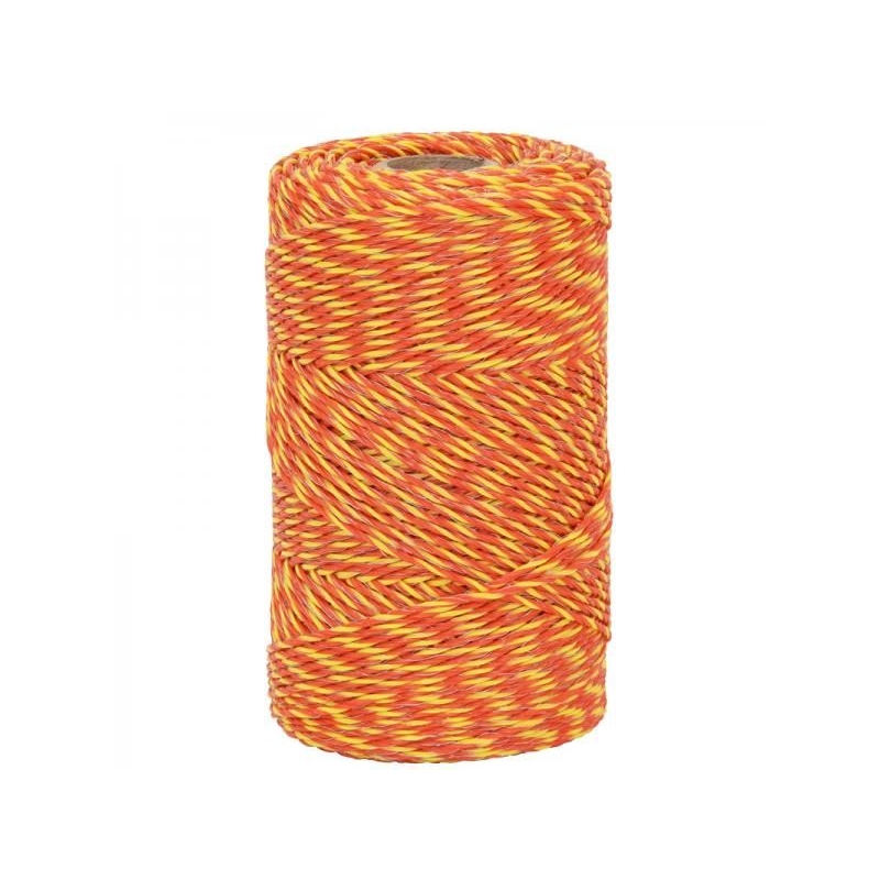 Kábel 2mm rozsdamentes acél 3x0,16 250m sárga - narancssárga
